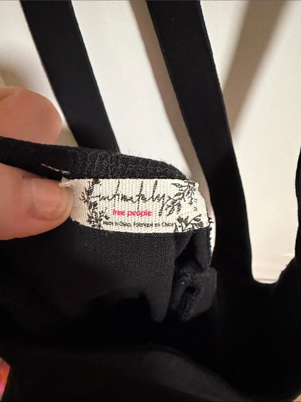 Free People Black Strappy Dress with Racerback - Picture 2 of 2